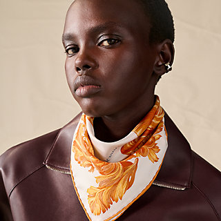 Tulipomanie Detail scarf 45 - Beige | Hermès Mainland China